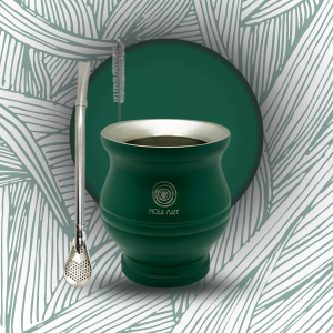 Kit maté complet Hola Maté avec calebasse verte Comodo.