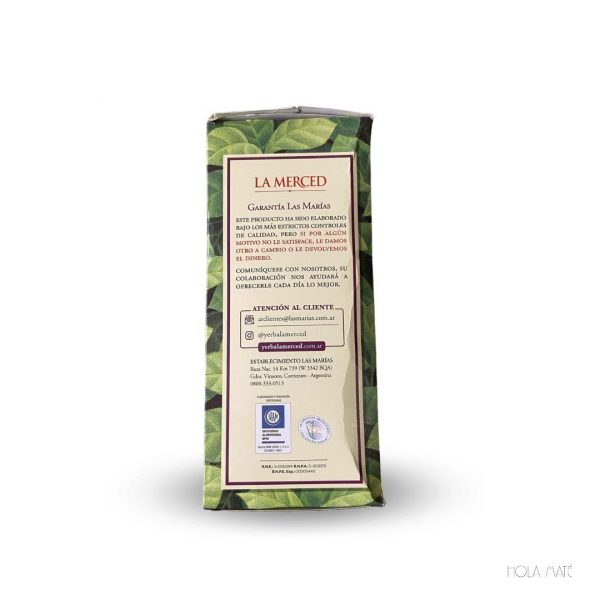 Yerba Maté La Merced De Monte paquet côté 500 g
