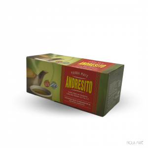 Boîte de 25 sachets de maté Andresito, yerba maté 100% naturelle, produit d'Argentine, énergisant, boisson traditionnelle-Hola Maté