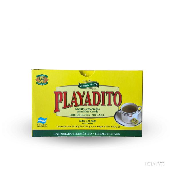 Yerba Maté Playadito Maté Cocido paquet côté (25 sachets)