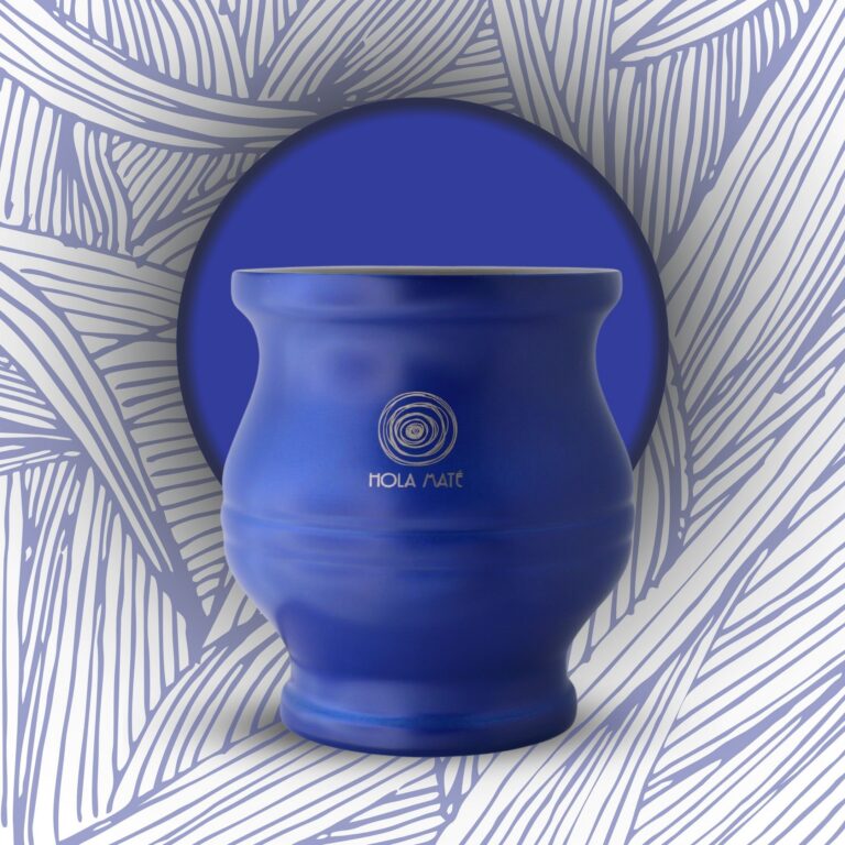 Maté Calebasse Comodo bleu inox