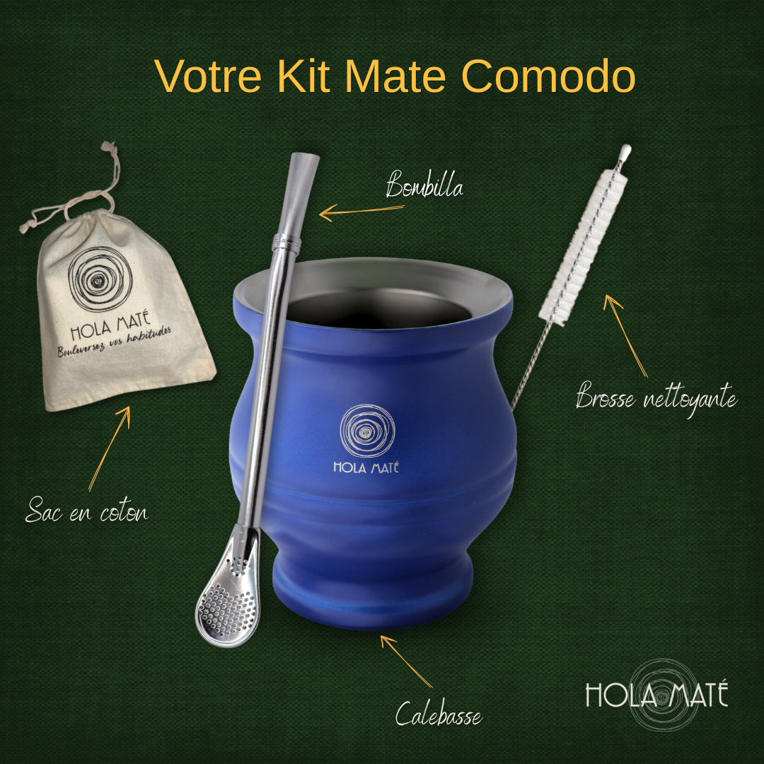 LE Kit Maté Comodo (bleu) - Hola Maté – Image 3