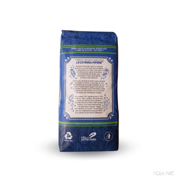 yerba mate despalada pipore 500g hola maté back