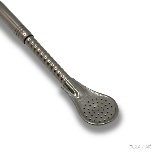 Bombilla "Wavy" Pico Loro filtre cuchara inoxidable argentine