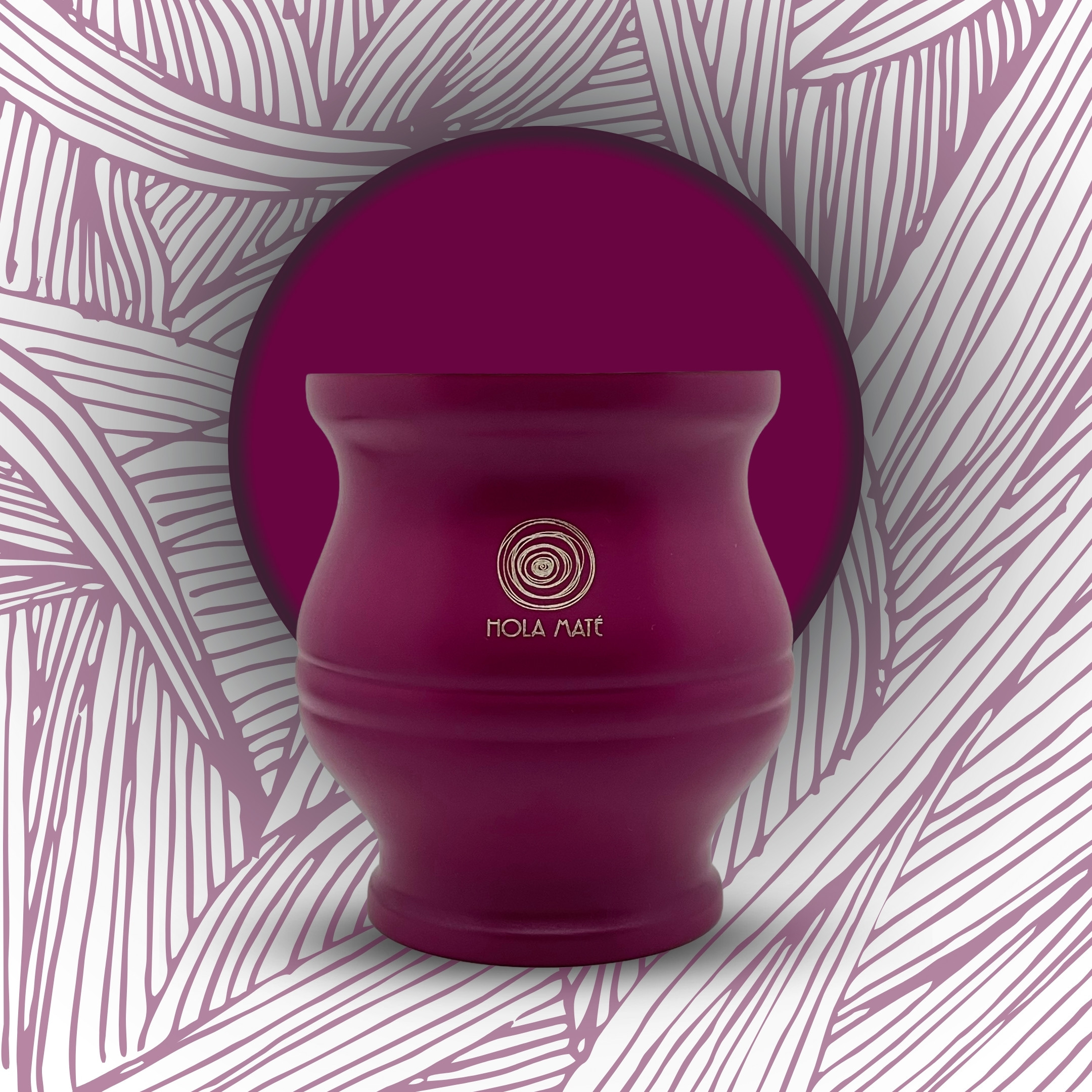 Maté Calebasse Comodo mauve/violet inox