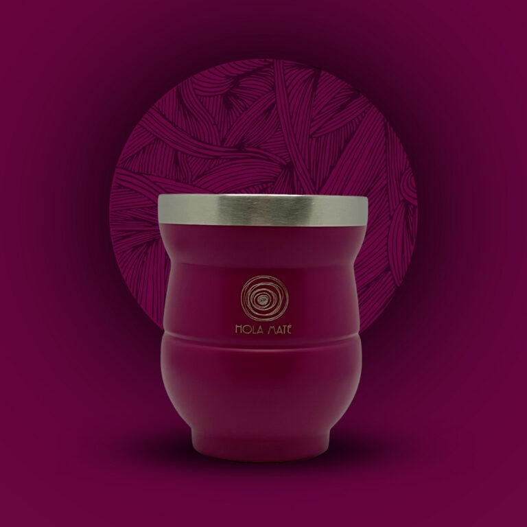 Maté Calebasse Nomade mauve/violet inox