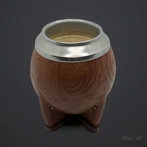 Maté Torpedo "Cuero labrado"