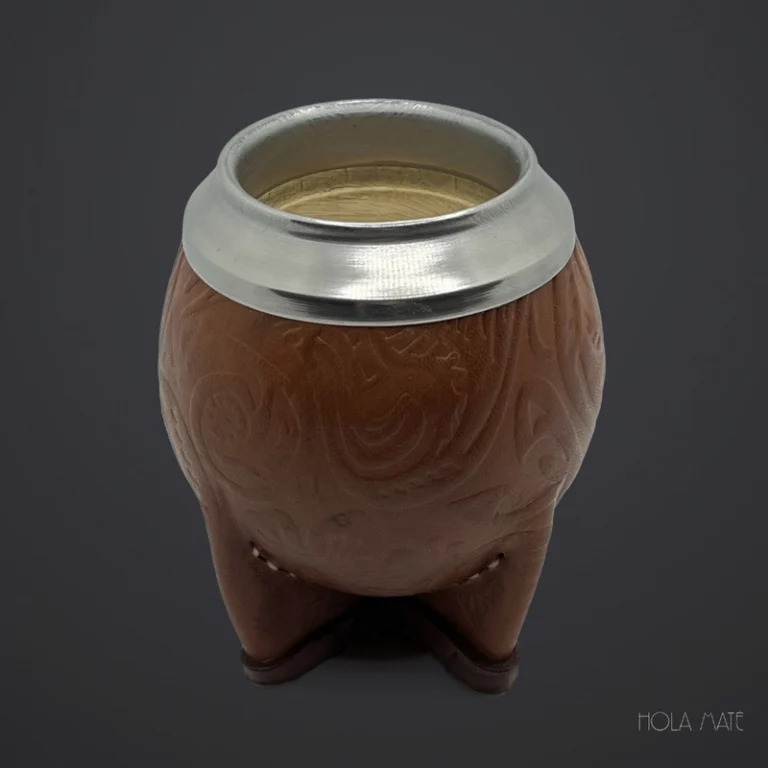 Maté Torpedo "Cuero labrado"